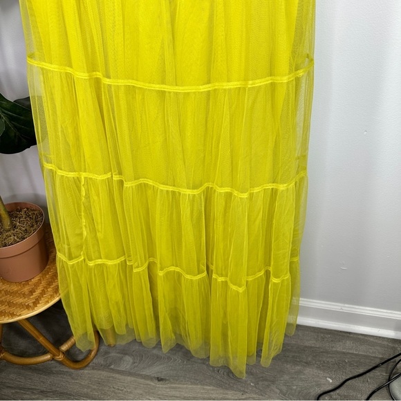 Anthropologie Maeve Tulle Tiered Maxi sz L - Picture 8 of 12